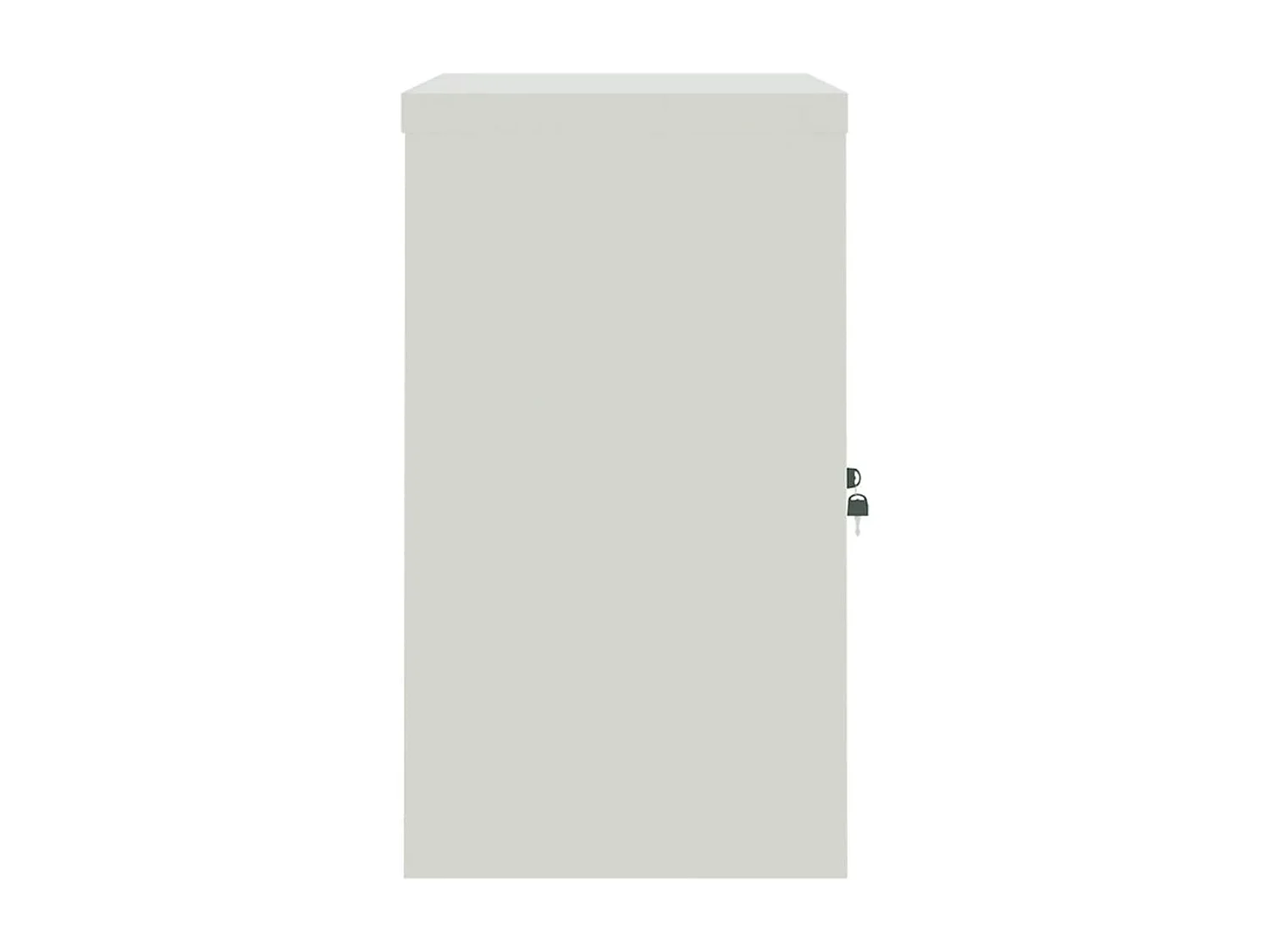 Archivador gris claro 90x40x70 cm acero