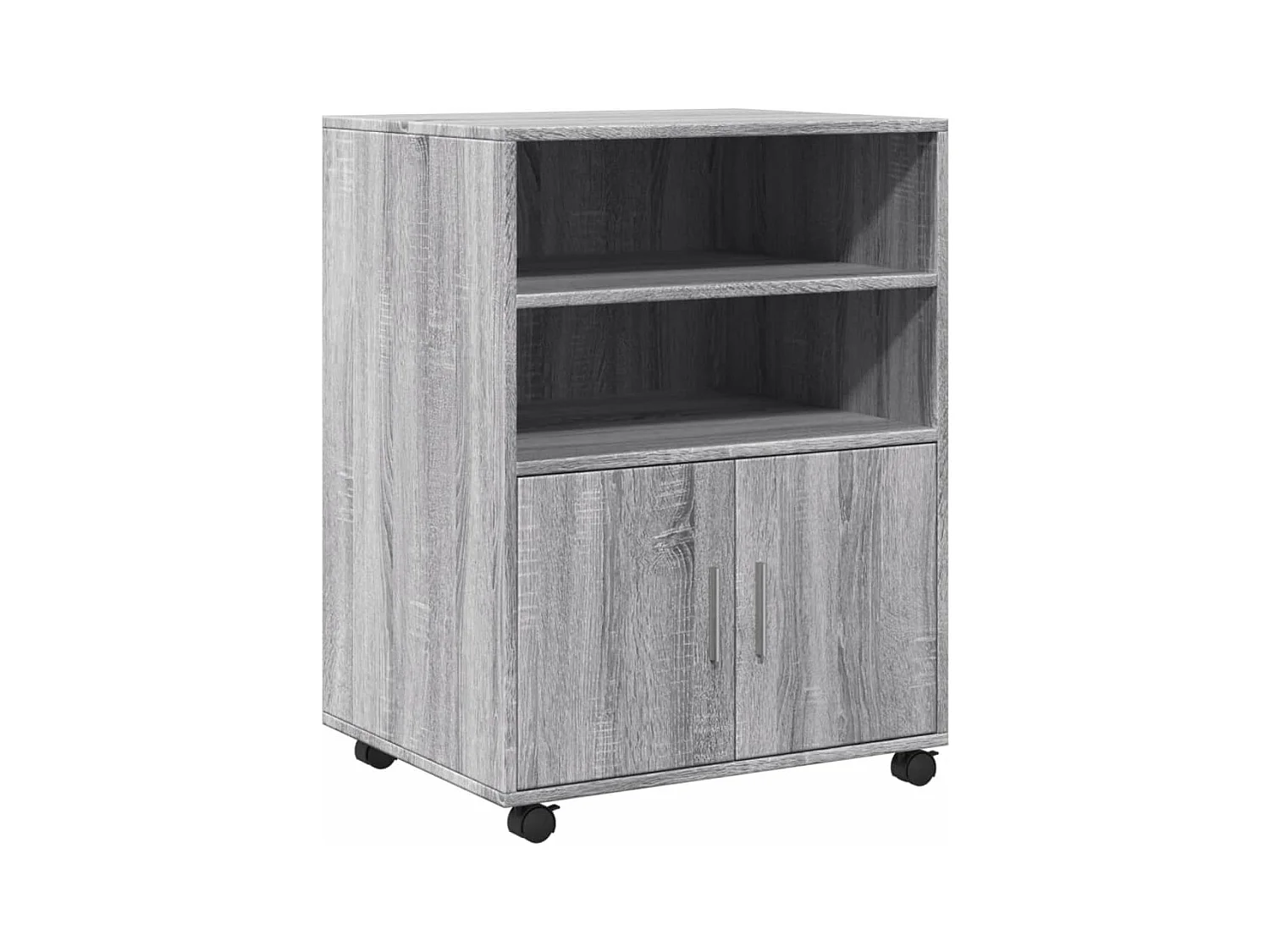 Sonoma Grey Rolkast 60x48x81 cm Gemaakt van bewerkt hout