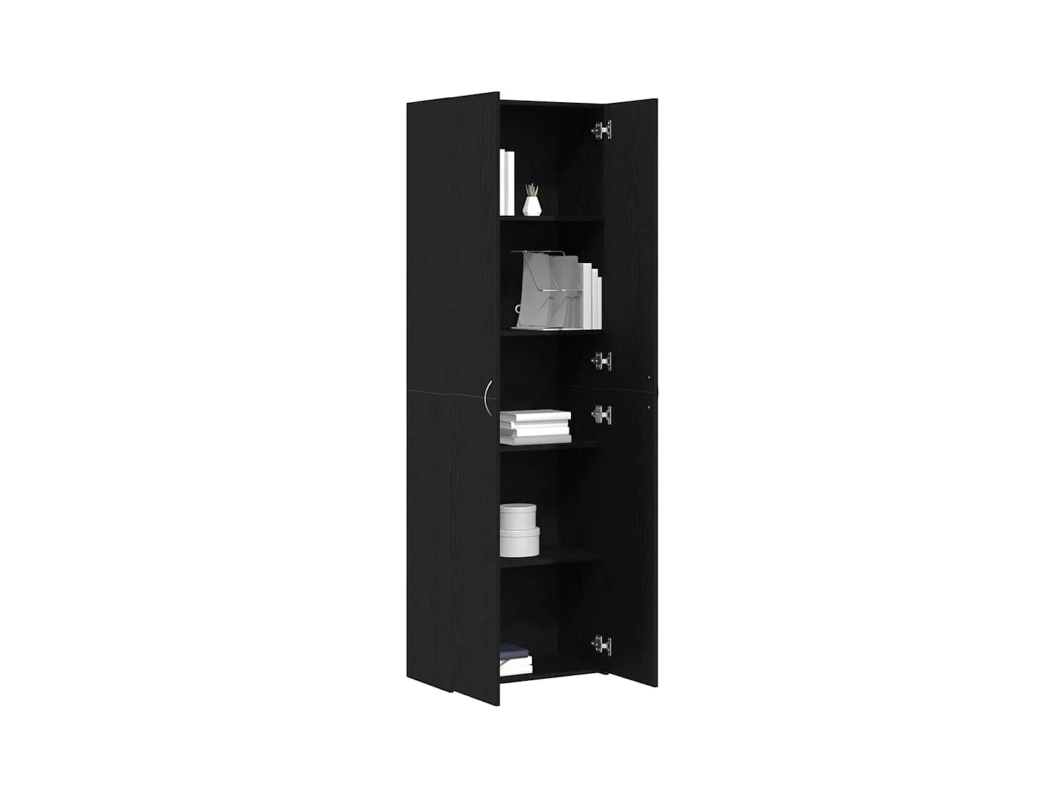 Cabinet de Bureau avec étagère 2 pcs Chêne noir 60 x 32 x 190