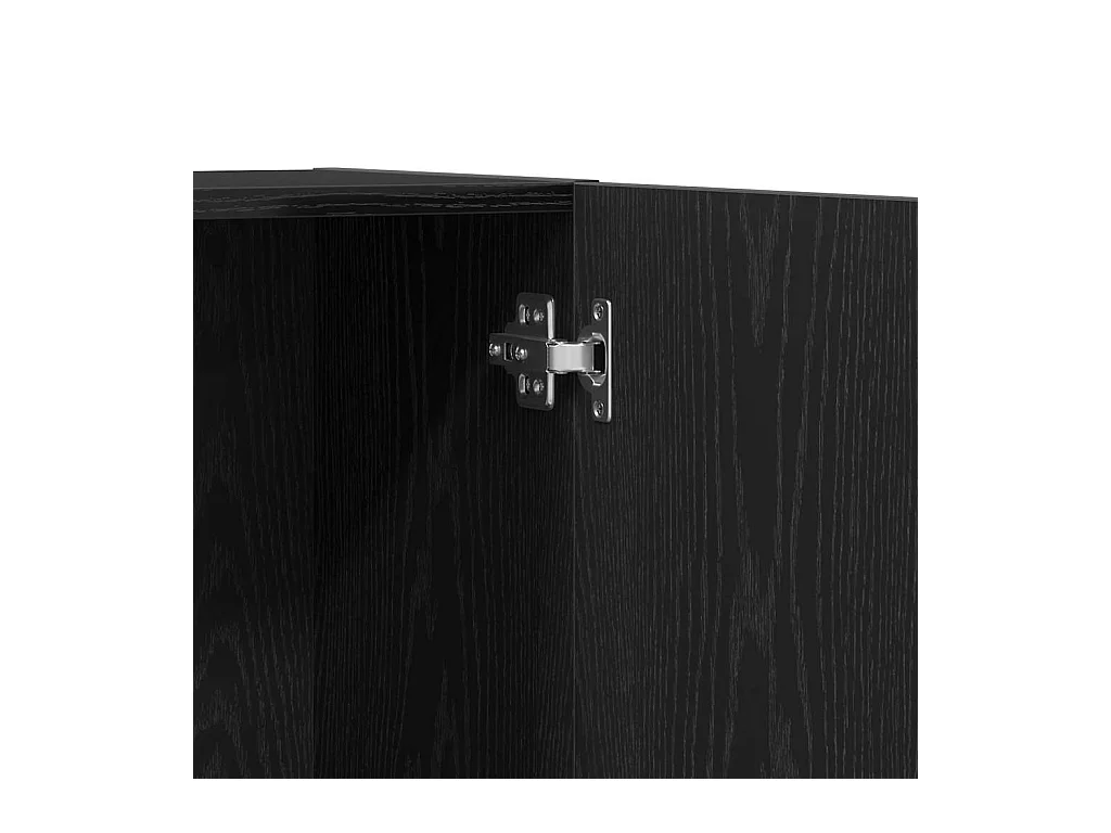 Cabinet de Bureau avec étagère 2 pcs Chêne noir 60 x 32 x 190