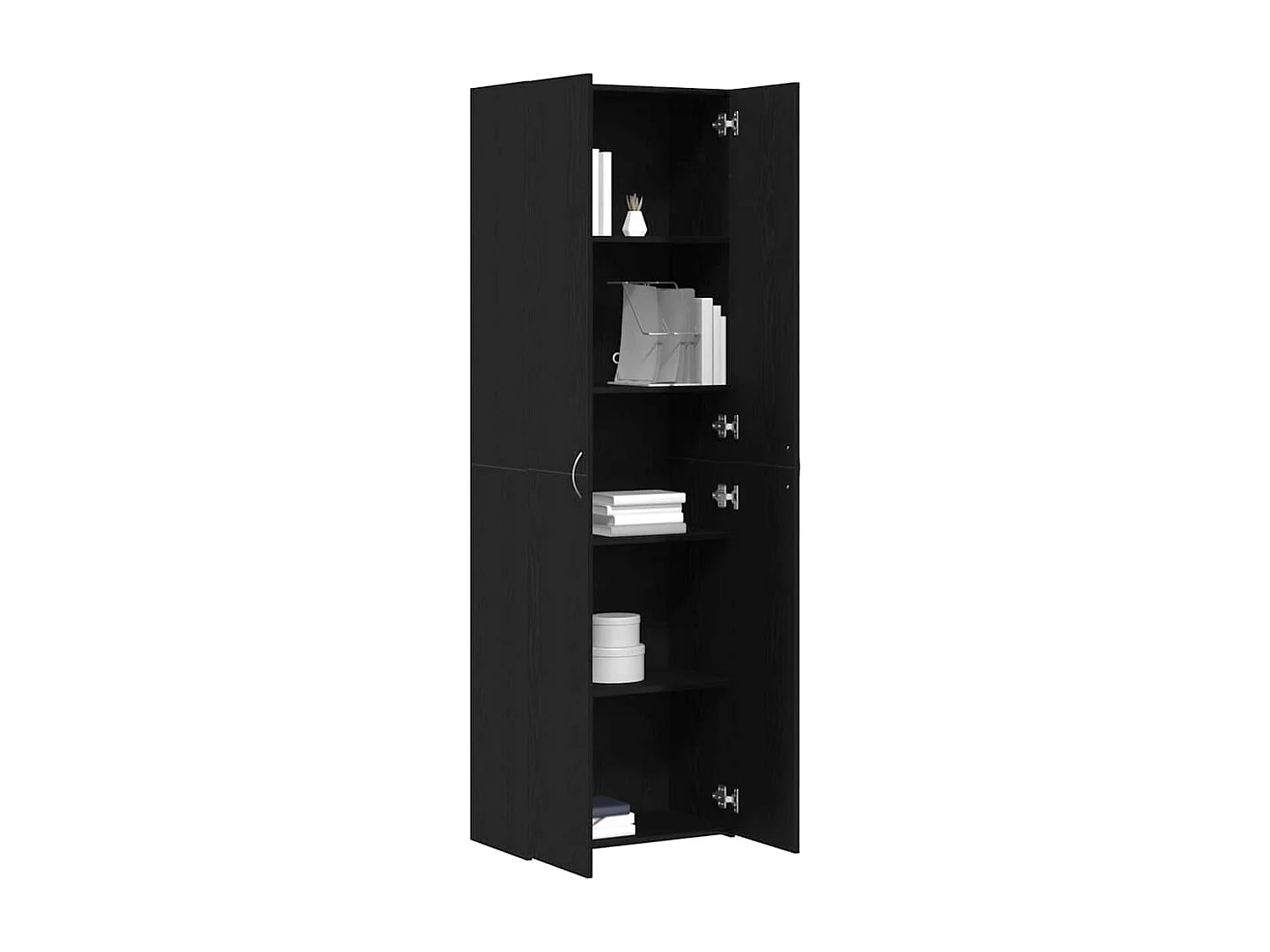 Cabinet de Bureau avec étagère 2 pcs Chêne noir 60 x 32 x 190
