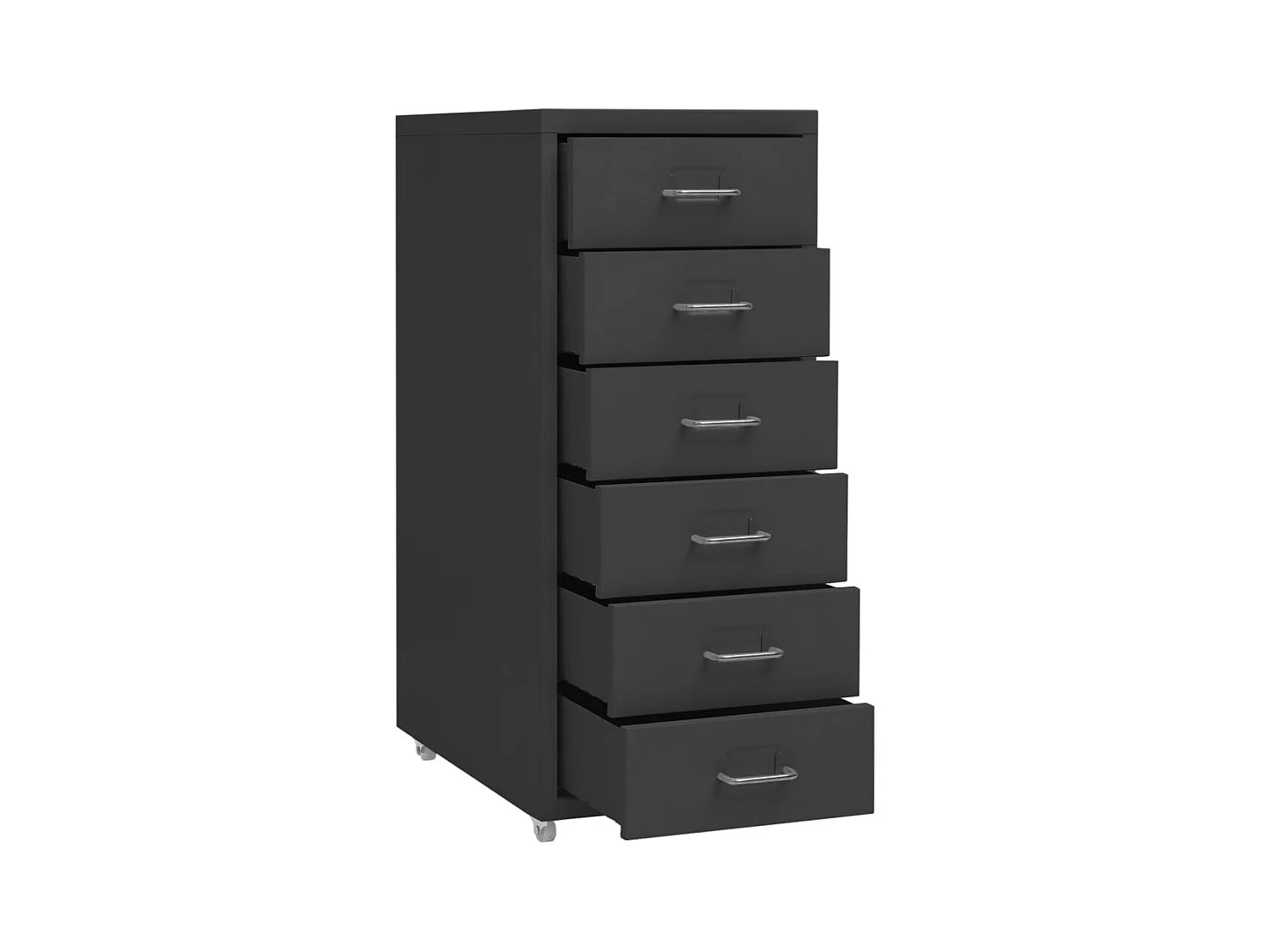 Classeur mobile Anthracite 28x41x69 cm Métal