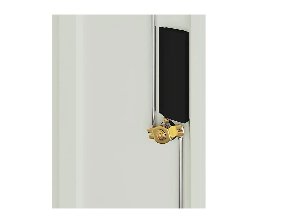 Lichtgrijze archiefkast 79x40x90 cm staal