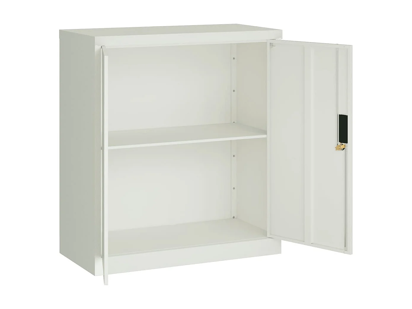 Archivador gris claro 79x40x90 cm acero