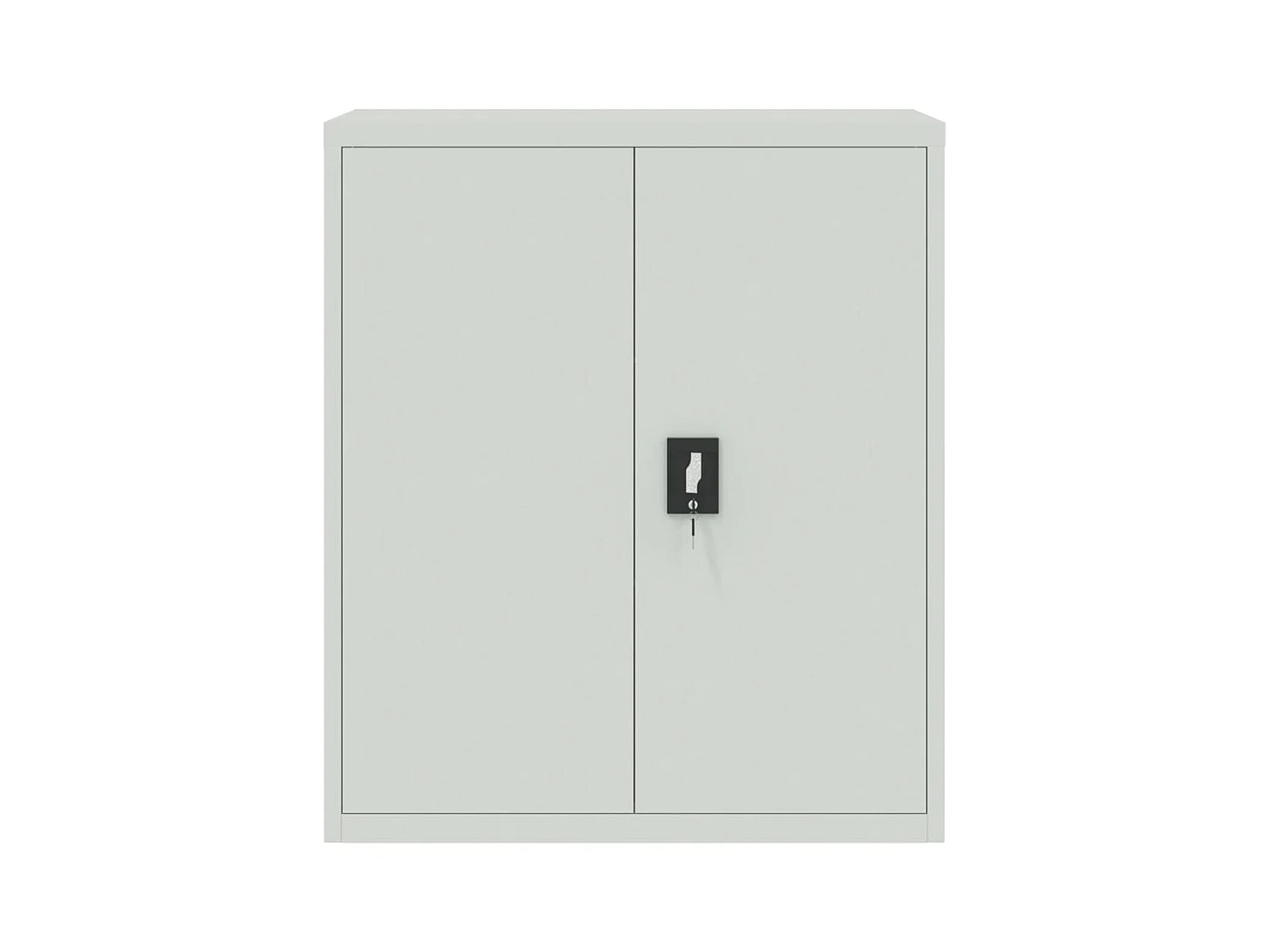 Lichtgrijze archiefkast 90x40x105 cm staal