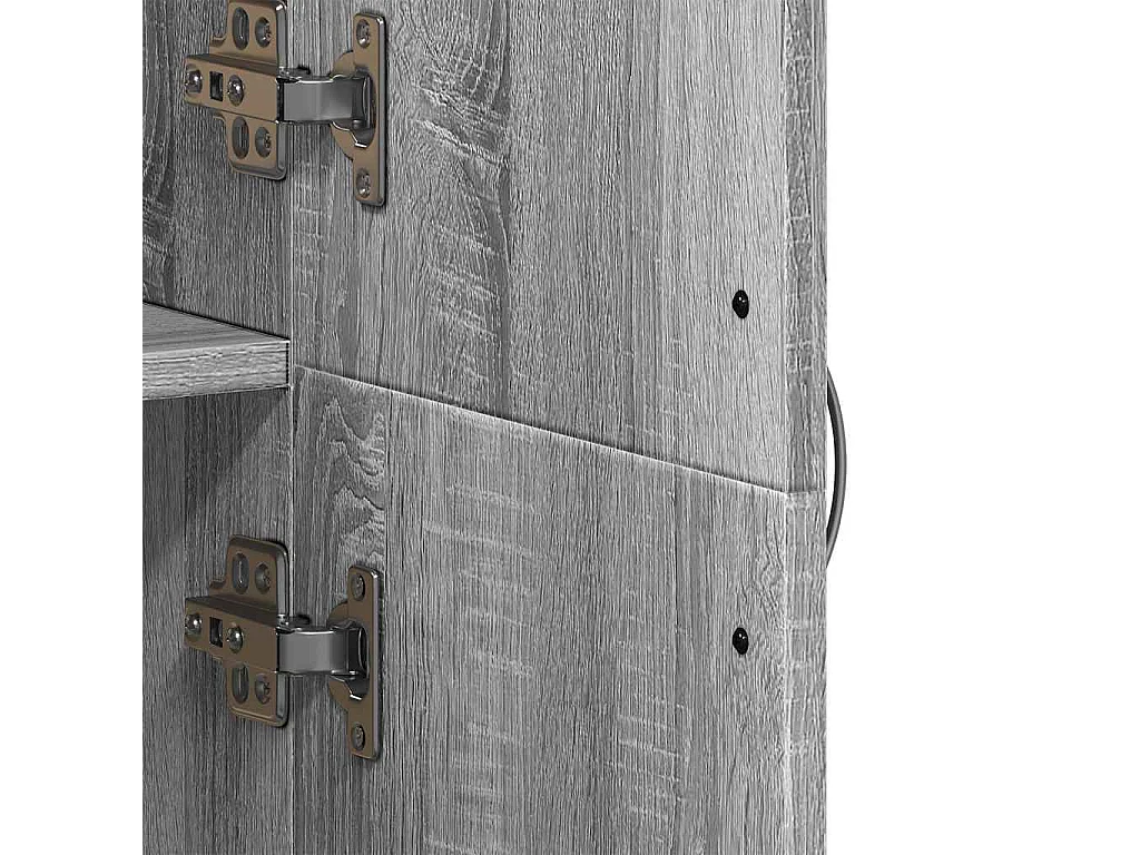 Armoire de classement sonoma gris 60x32x153cm bois d'ingénierie