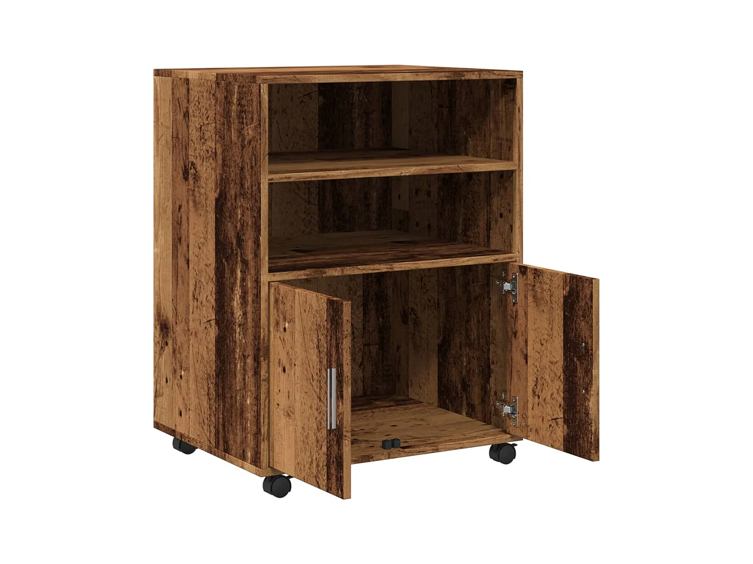 Altholz Rollschrank 60x48x81 cm Holzwerkstoff