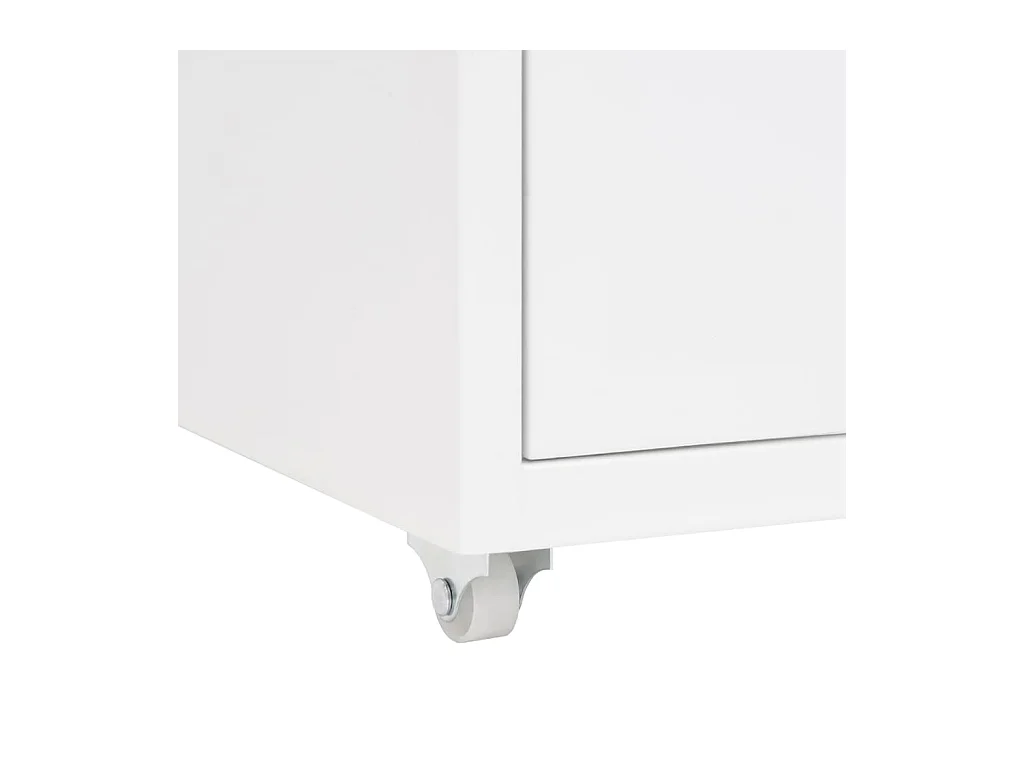 Mobile archivio mobile Bianco 28x41x69 cm Metallo