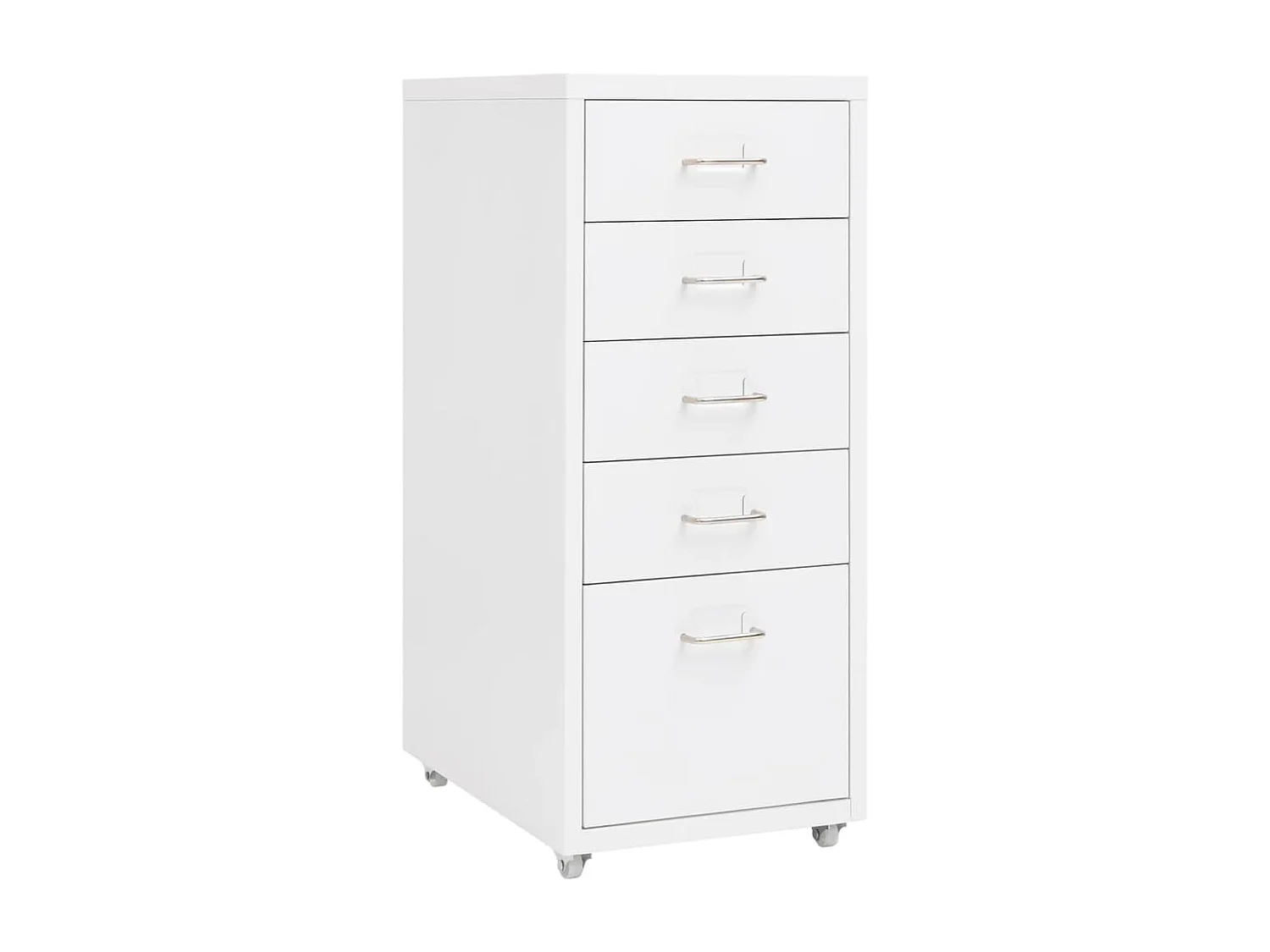 Mobile archivio mobile Bianco 28x41x69 cm Metallo