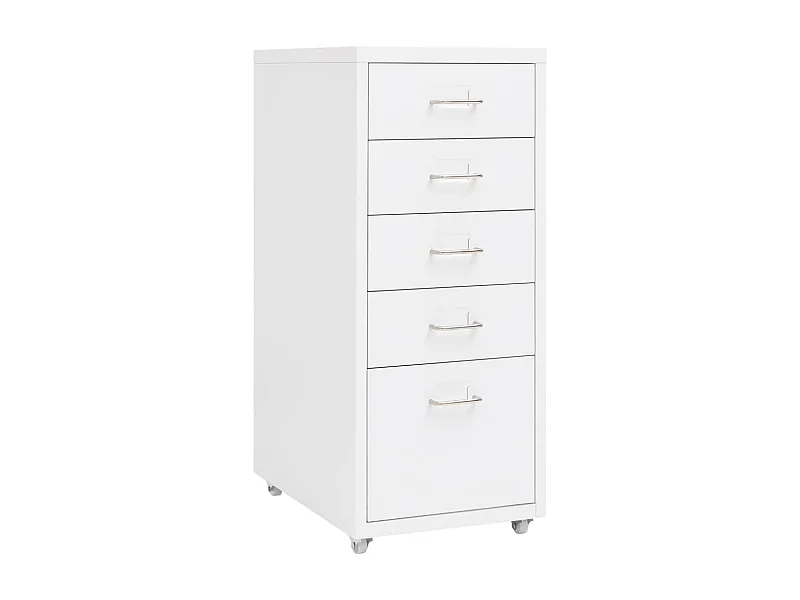 Mobile archivio mobile Bianco 28x41x69 cm Metallo