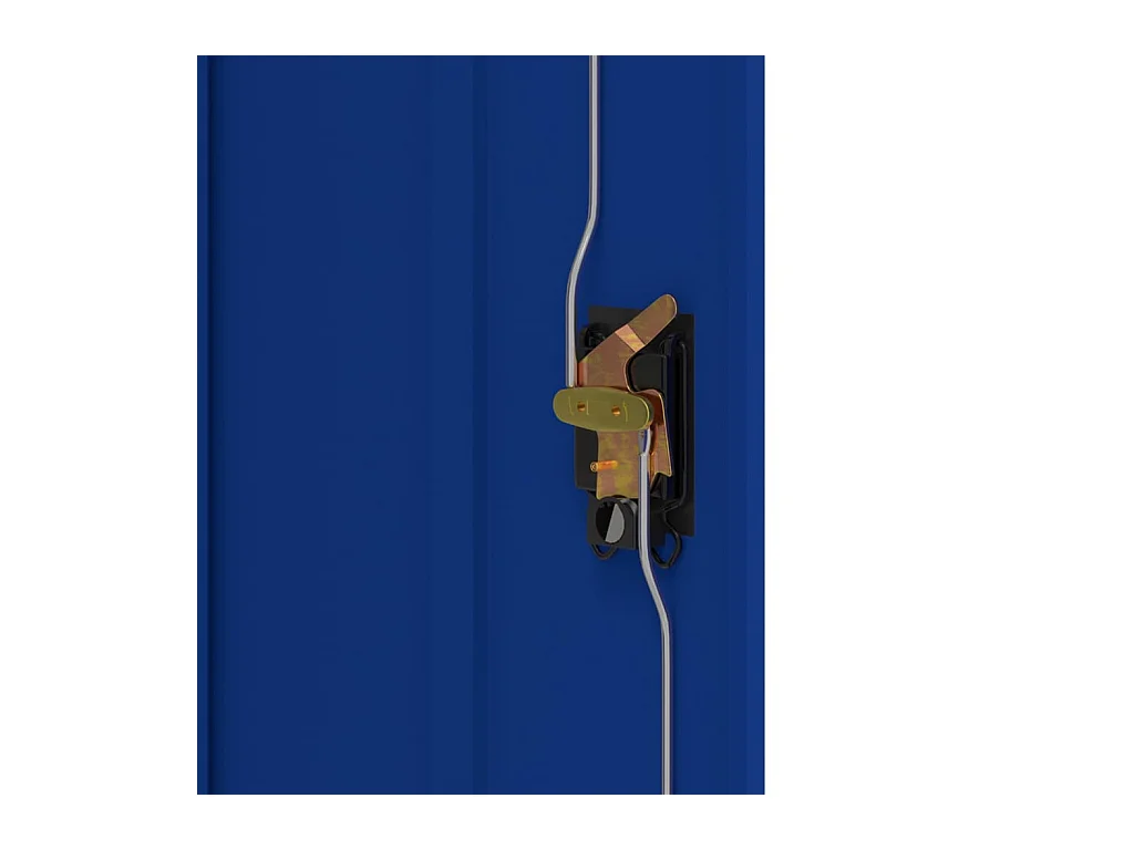 Lichtgrijze en blauwe archiefkast 90x40x70 cm staal