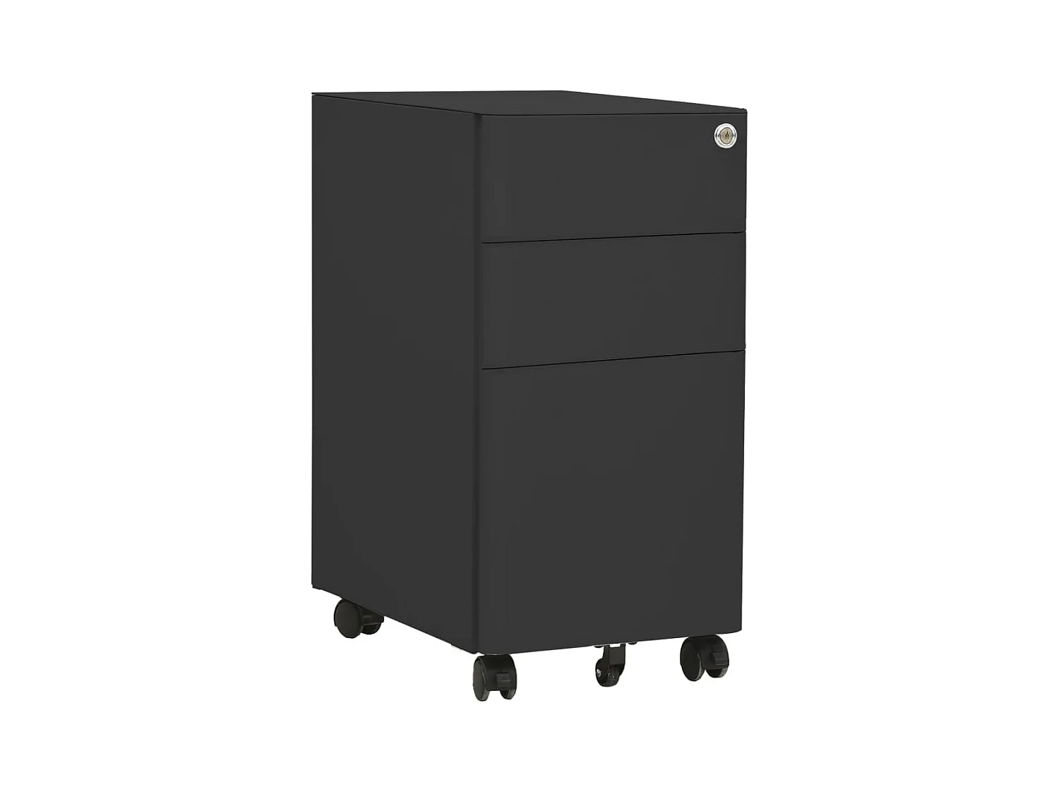 Archivador Móvil Antracita 30x45x59 cm Acero