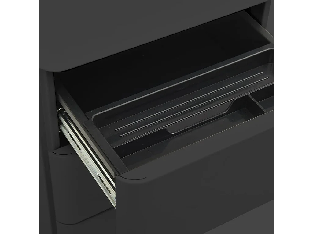 Mobile archivio mobile antracite 30x45x59 cm acciaio