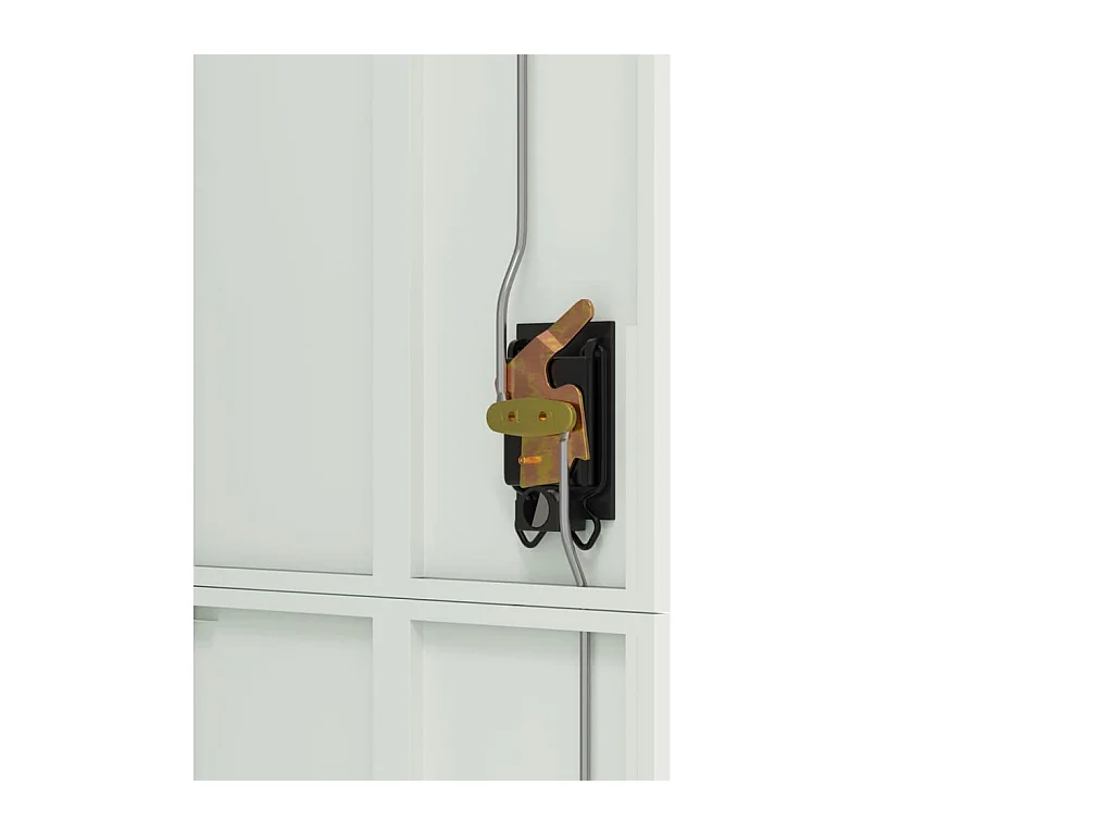 Lichtgrijze archiefkast 90x40x180 cm staal