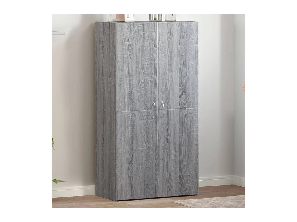 Armoire de classement sonoma gris 60x32x115cm bois d'ingénierie