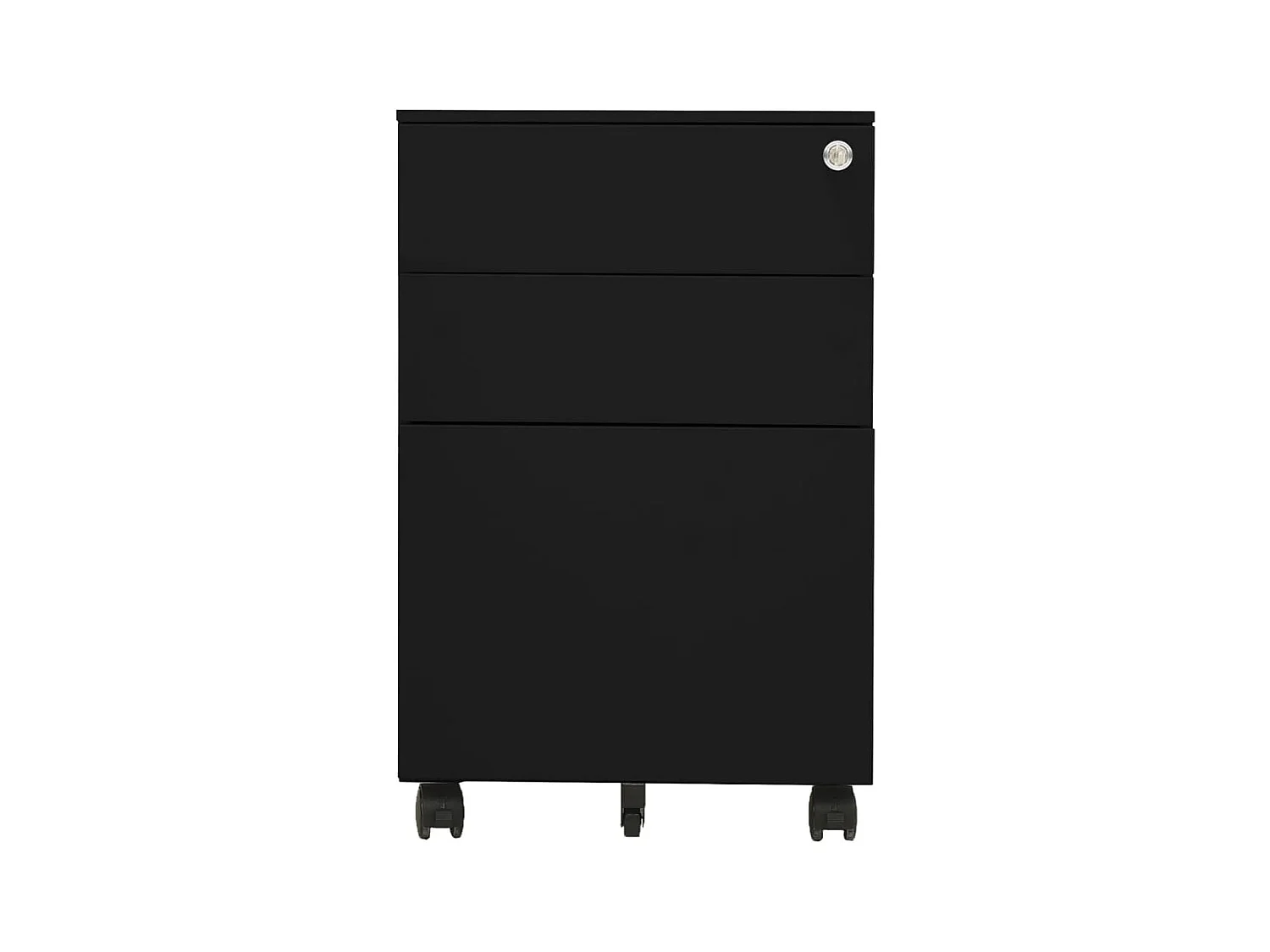 Archivador móvil negro 39x45x60 cm Acero