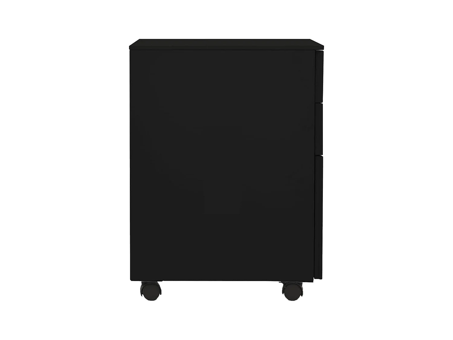 Archivador móvil negro 39x45x60 cm Acero