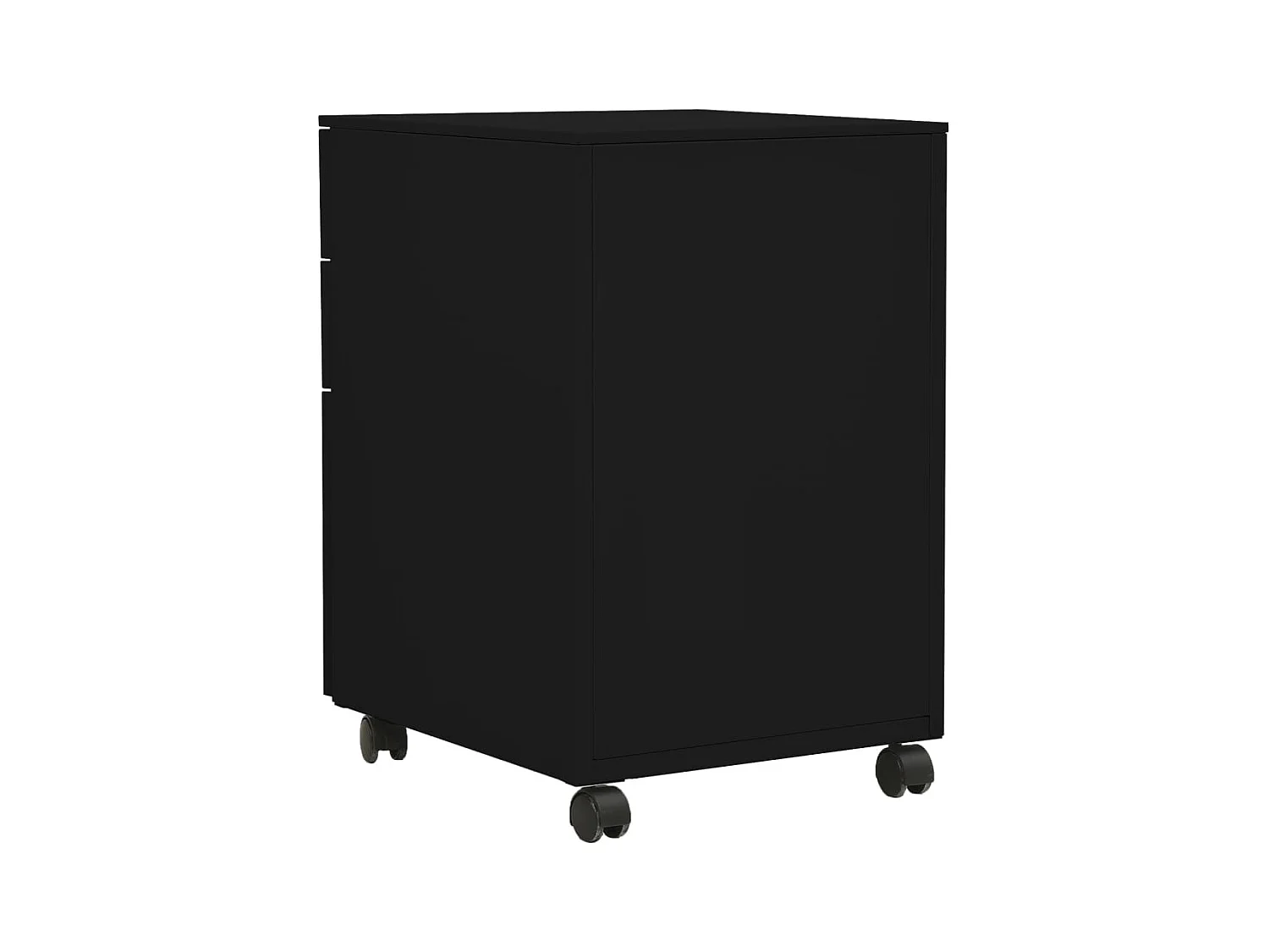 Archivador móvil negro 39x45x60 cm Acero