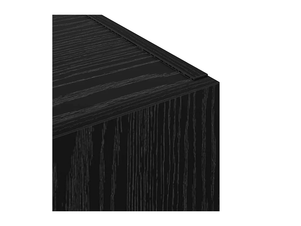 Cabinet de Bureau Chêne noir 60 x 32 x 115 cm Bois d'ingénierie