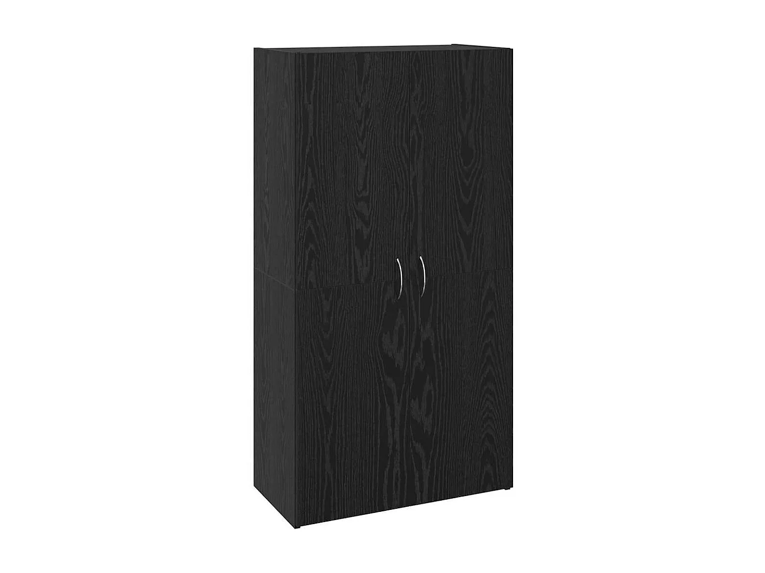 Cabinet de Bureau Chêne noir 60 x 32 x 115 cm Bois d'ingénierie