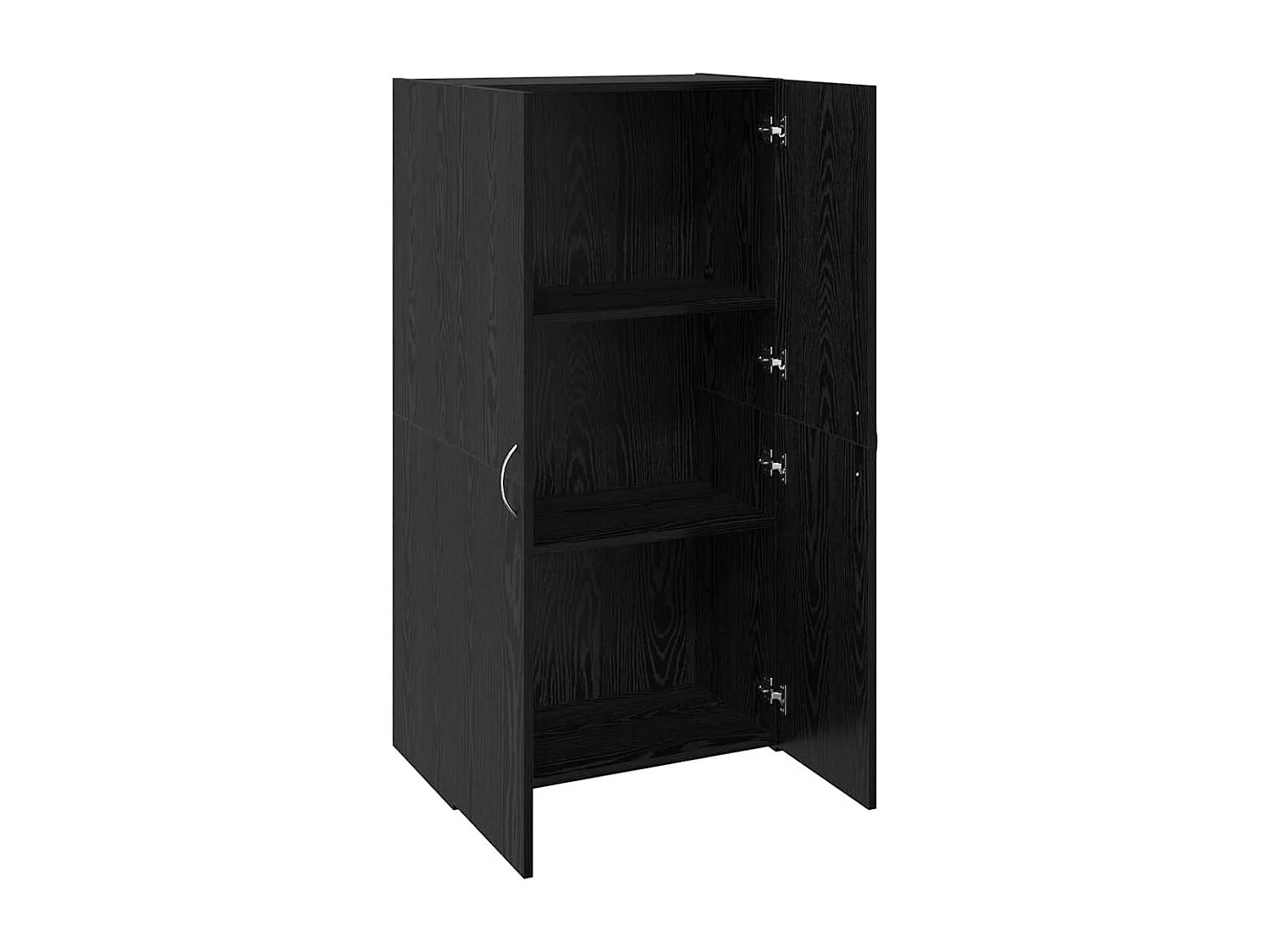 Cabinet de Bureau Chêne noir 60 x 32 x 115 cm Bois d'ingénierie