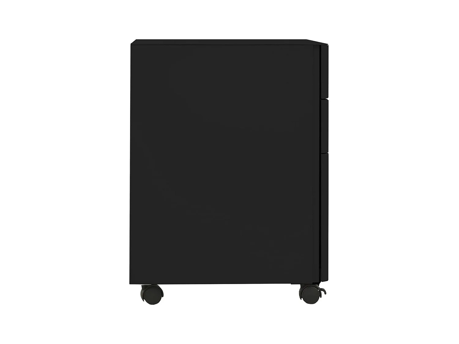 Classeur mobile Noir 30x45x59 cm Acier