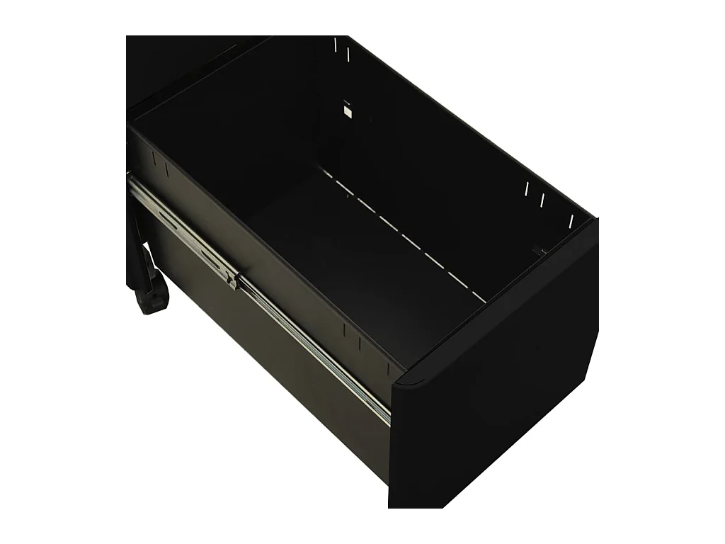 Classeur mobile Noir 30x45x59 cm Acier