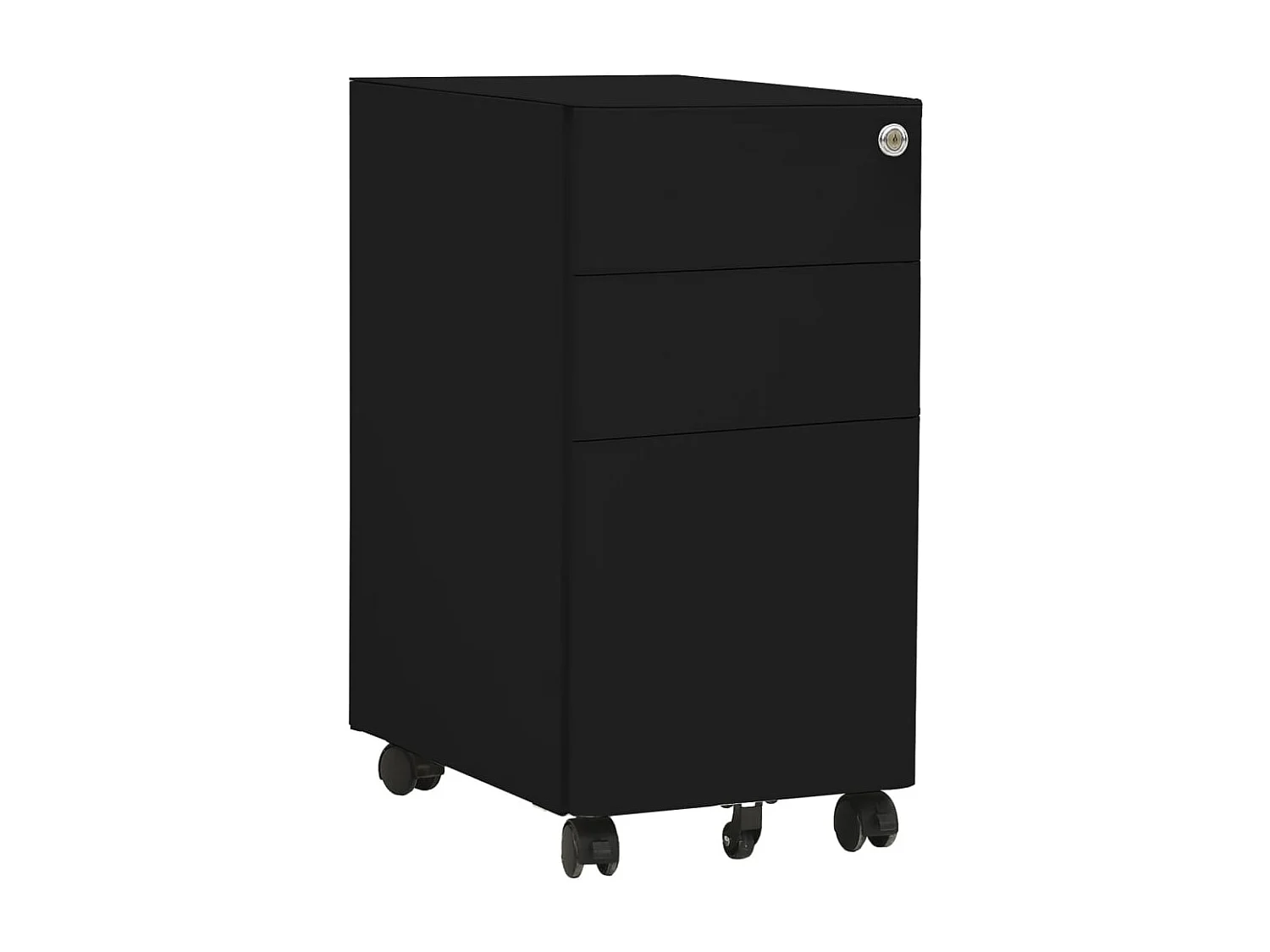 Classeur mobile Noir 30x45x59 cm Acier