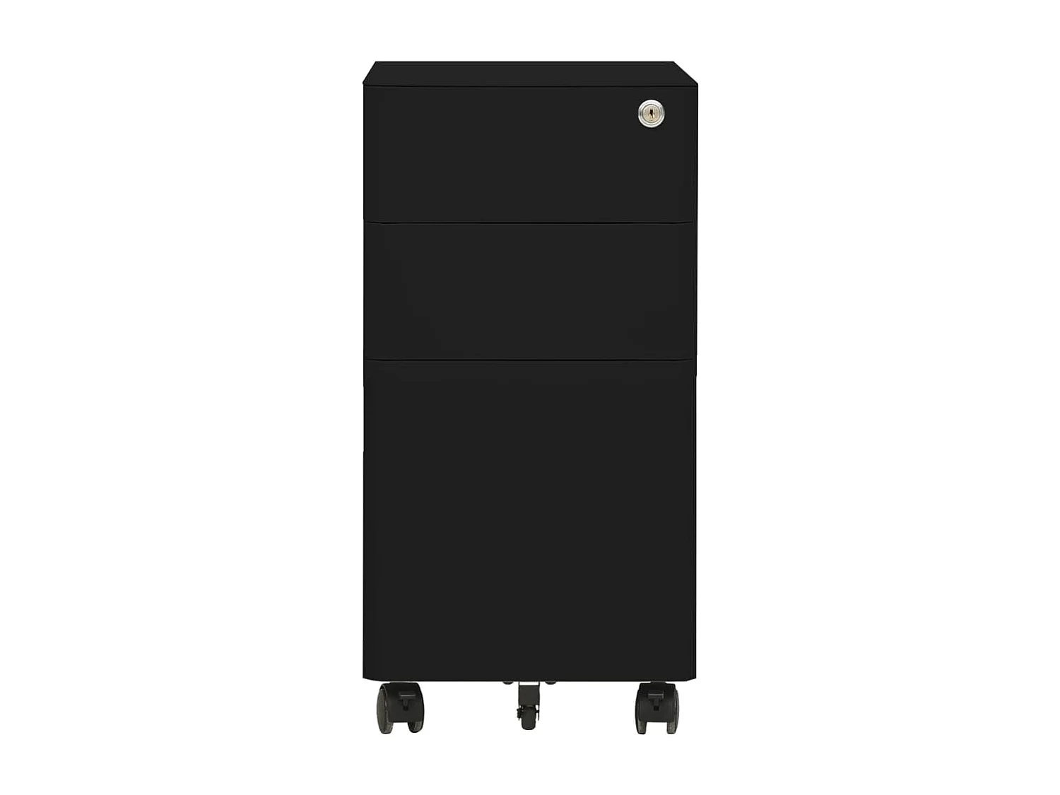 Classeur mobile Noir 30x45x59 cm Acier