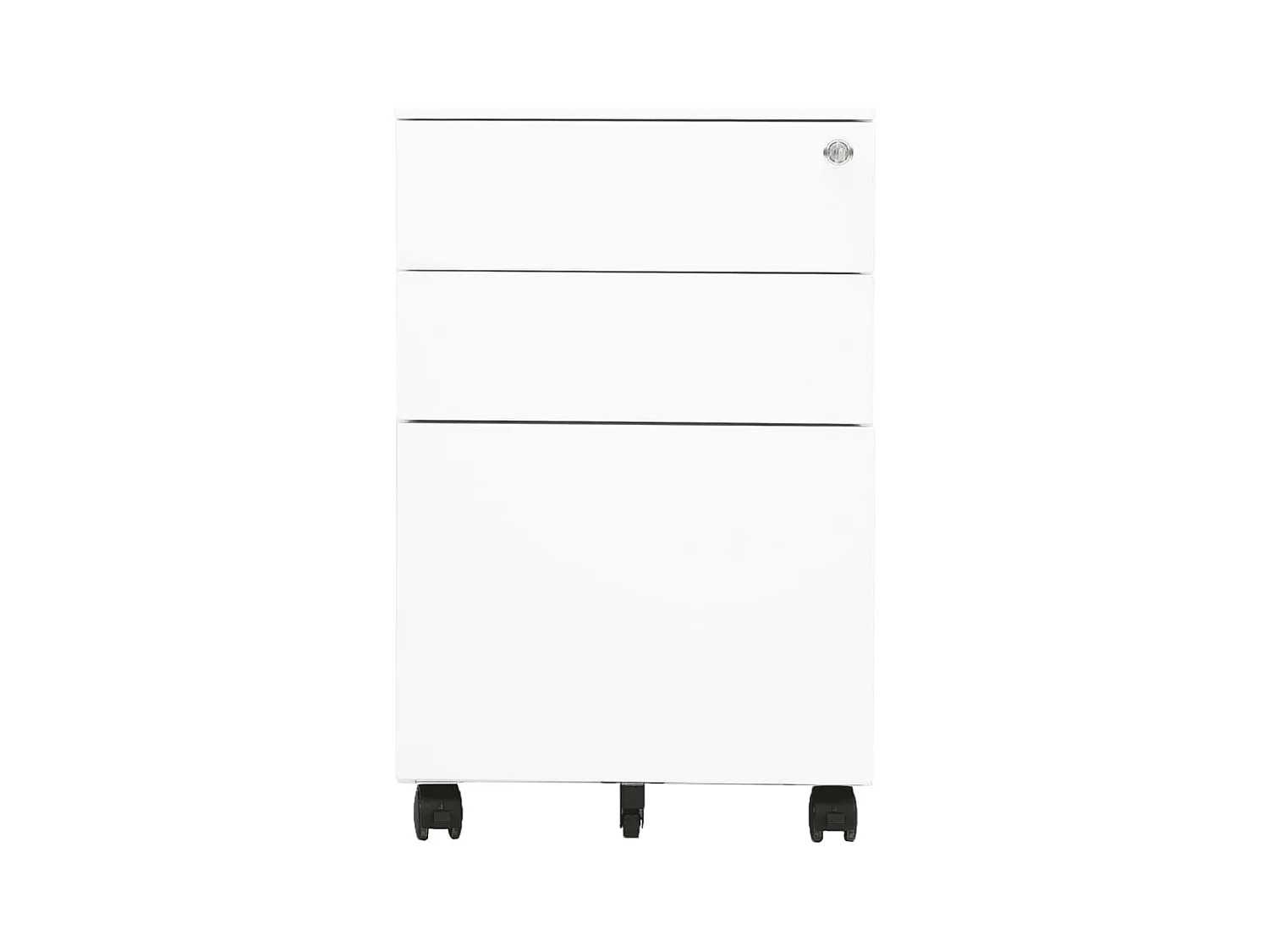 Mobile archivio mobile Bianco 39x45x60 cm Acciaio
