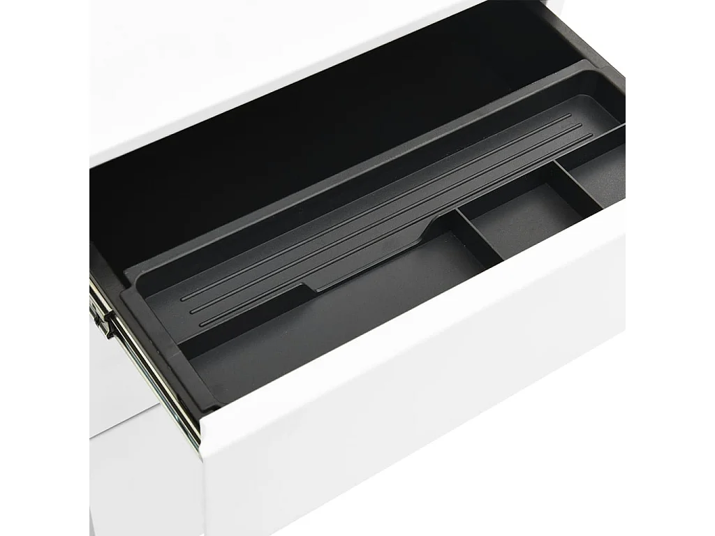 Mobile archivio mobile Bianco 39x45x60 cm Acciaio