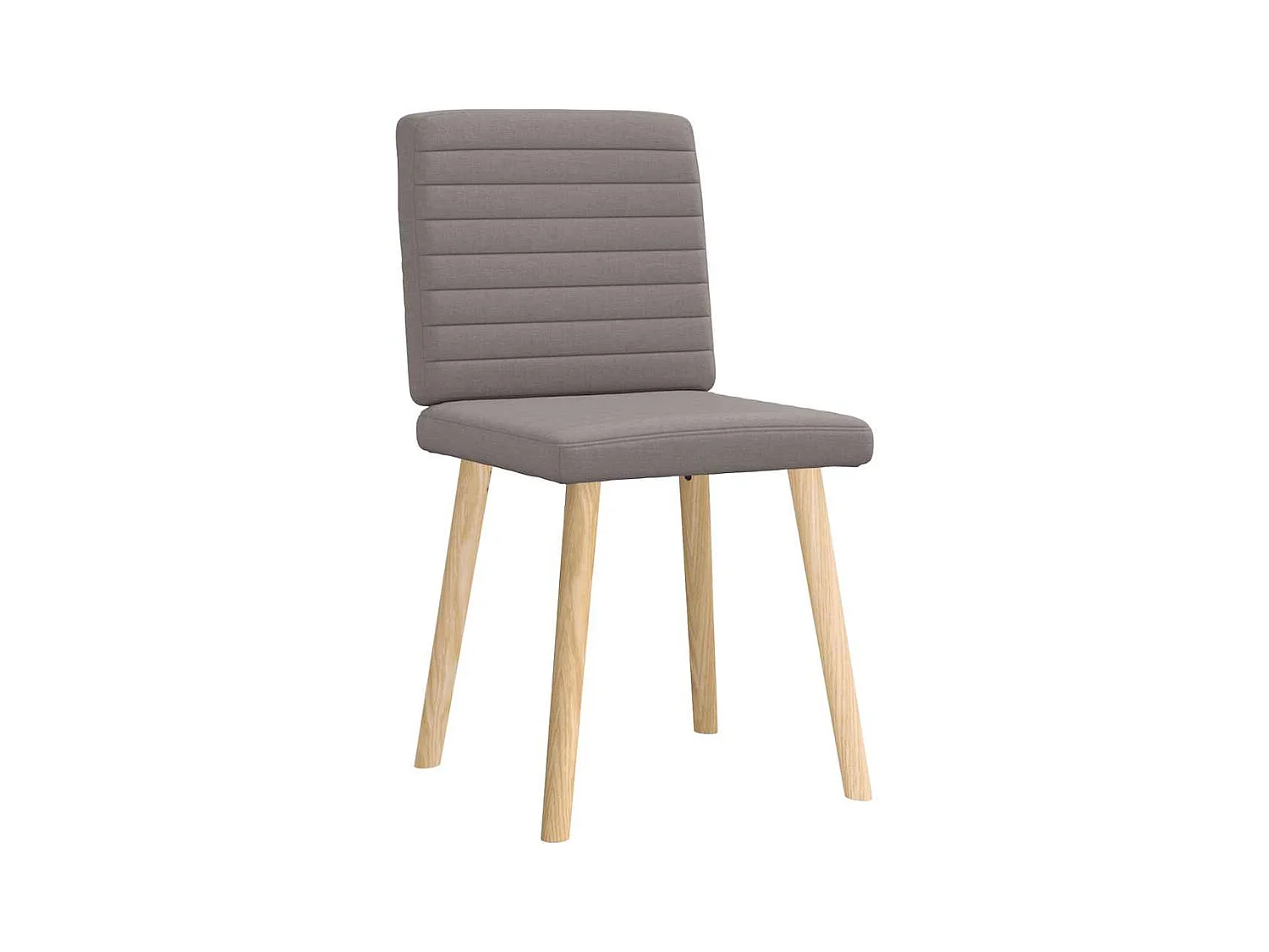 Eetkamerstoelen set van 2 taupe stof