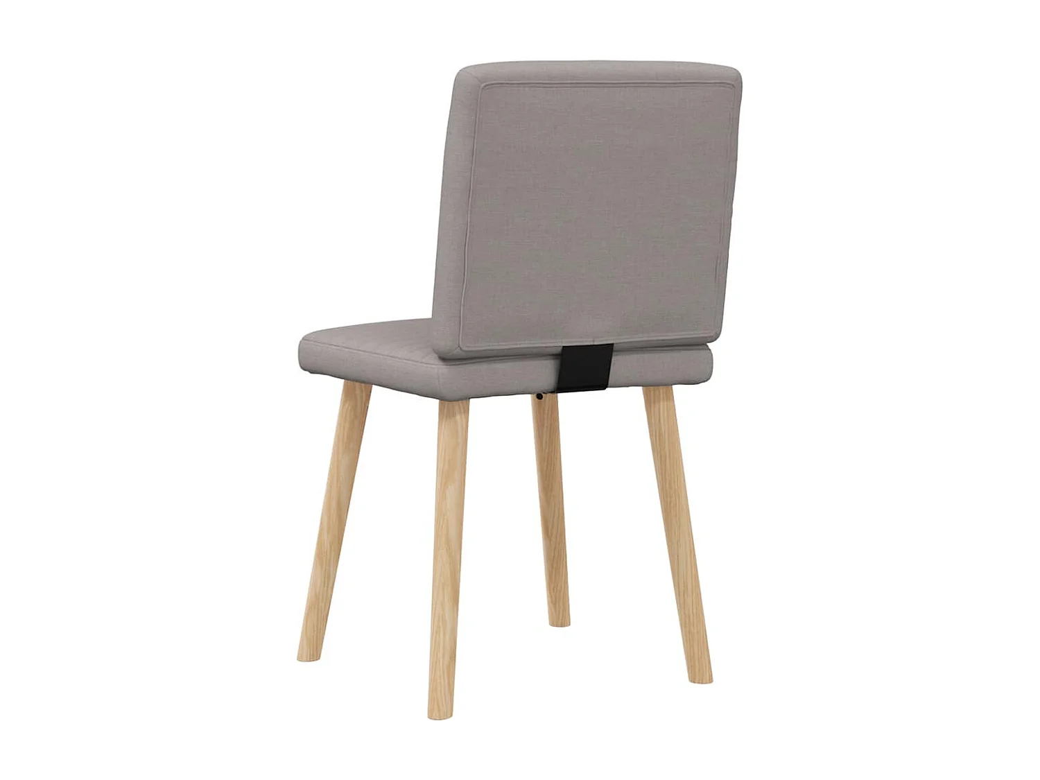 Chaises à manger lot de 2 taupe tissu