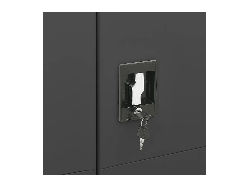Taquilla Antracita 90x40x180 cm Acero