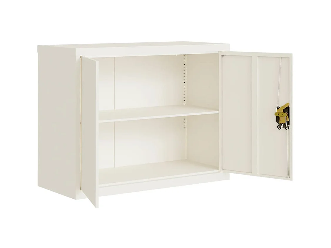 Classeur blanc 90x40x70 cm acier