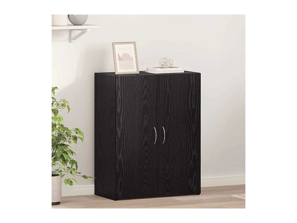 Cabinet de Bureau Chêne noir 60 x 32 x 77.5 Bois d'ingénierie
