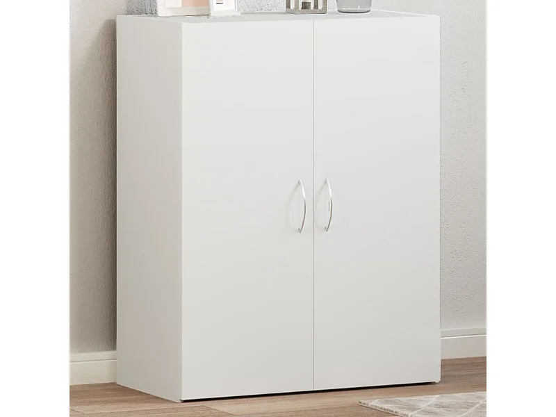 Witte archiefkast 60x32x77,5 cm van bewerkt hout