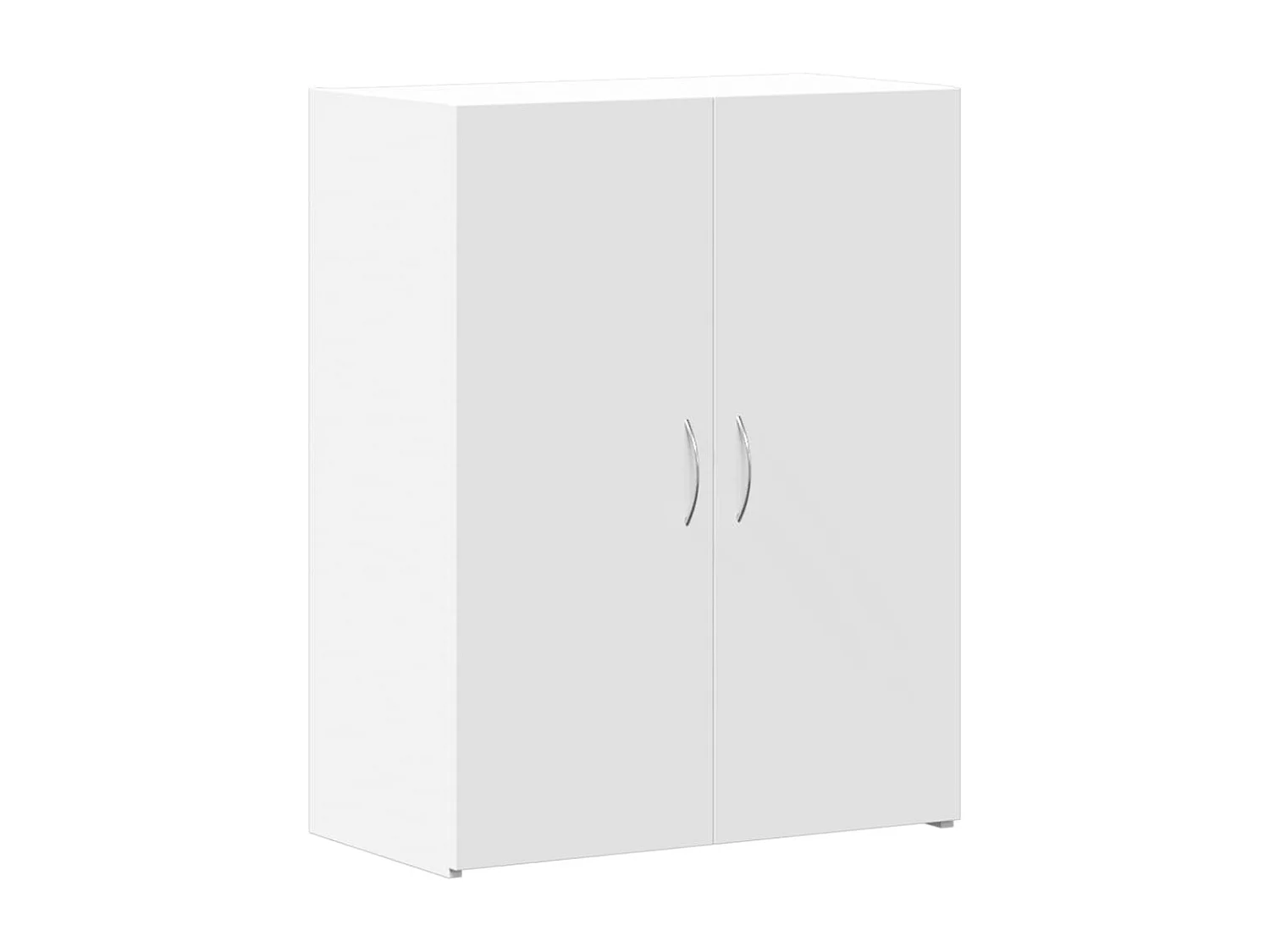 Mobiletto portadocumenti bianco 60x32x77,5 cm in legno ingegnerizzato