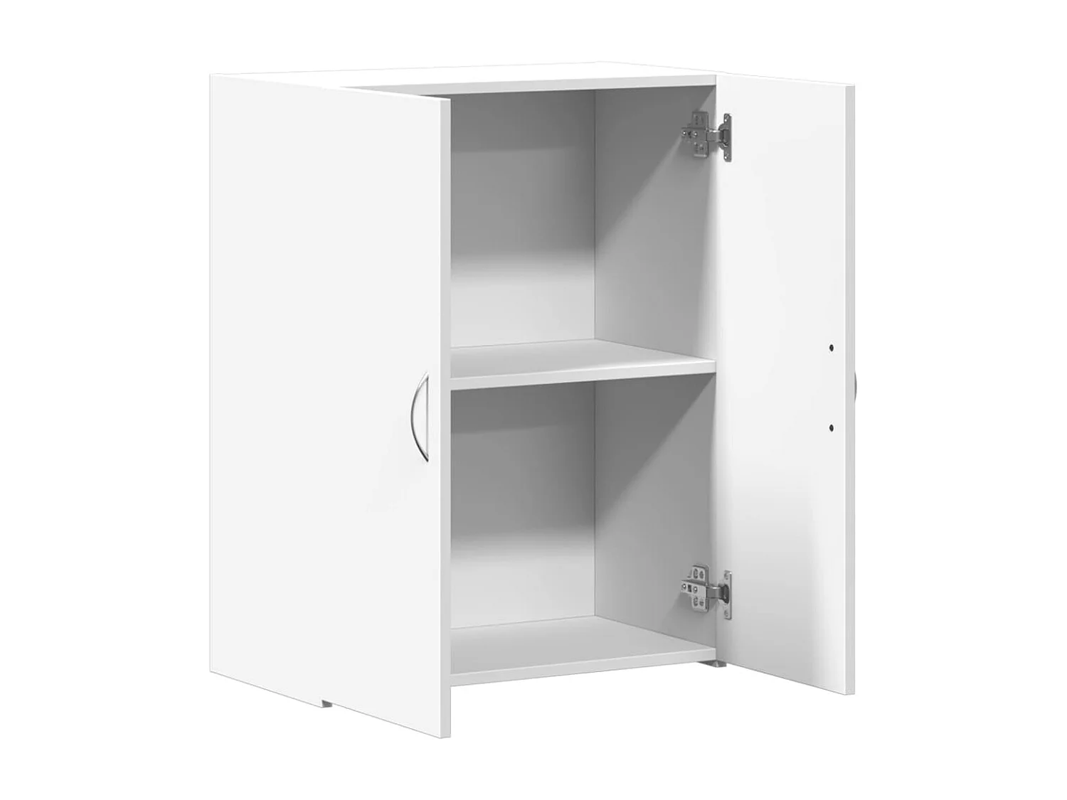Mobiletto portadocumenti bianco 60x32x77,5 cm in legno ingegnerizzato