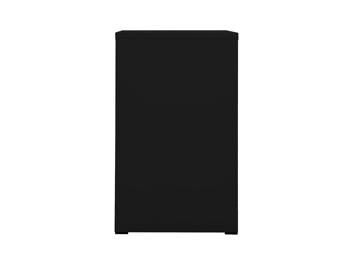 Schwarzer Aktenschrank 46 x 62 x 102,5 cm Stahl