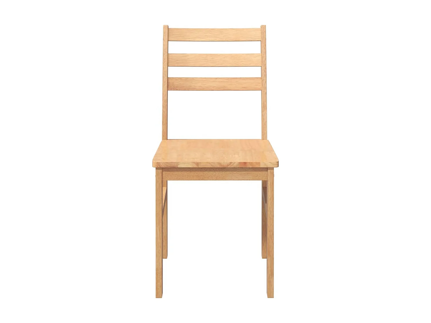 Sillas de comedor 2 piezas madera maciza de caucho