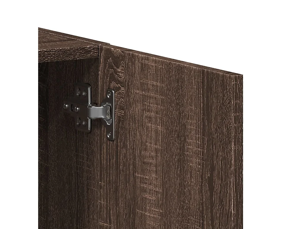 Archivador de madera de ingeniería de roble marrón