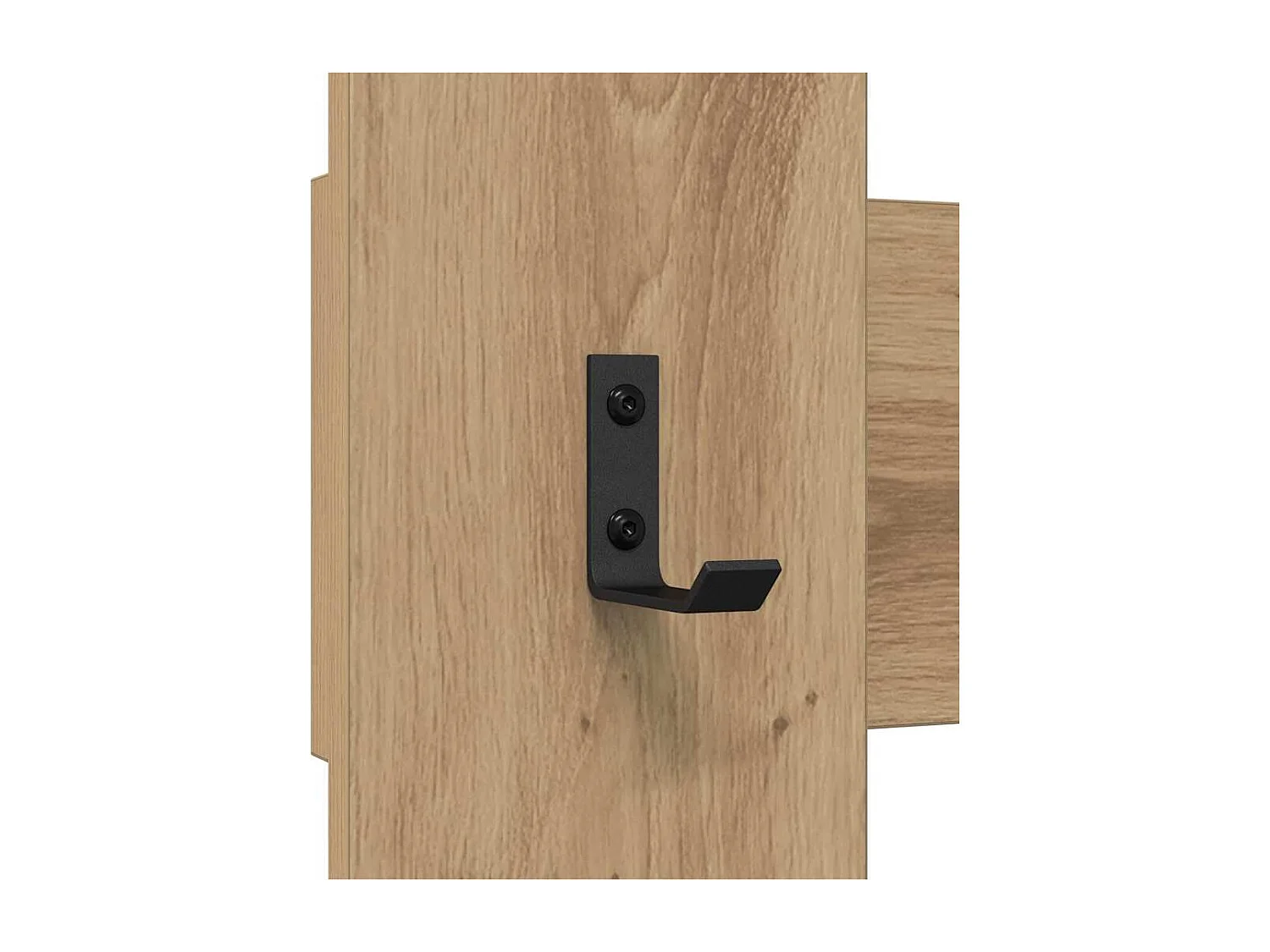 Handgemaakte eikenhouten wandkapstok 65 x 3 x 100 cm