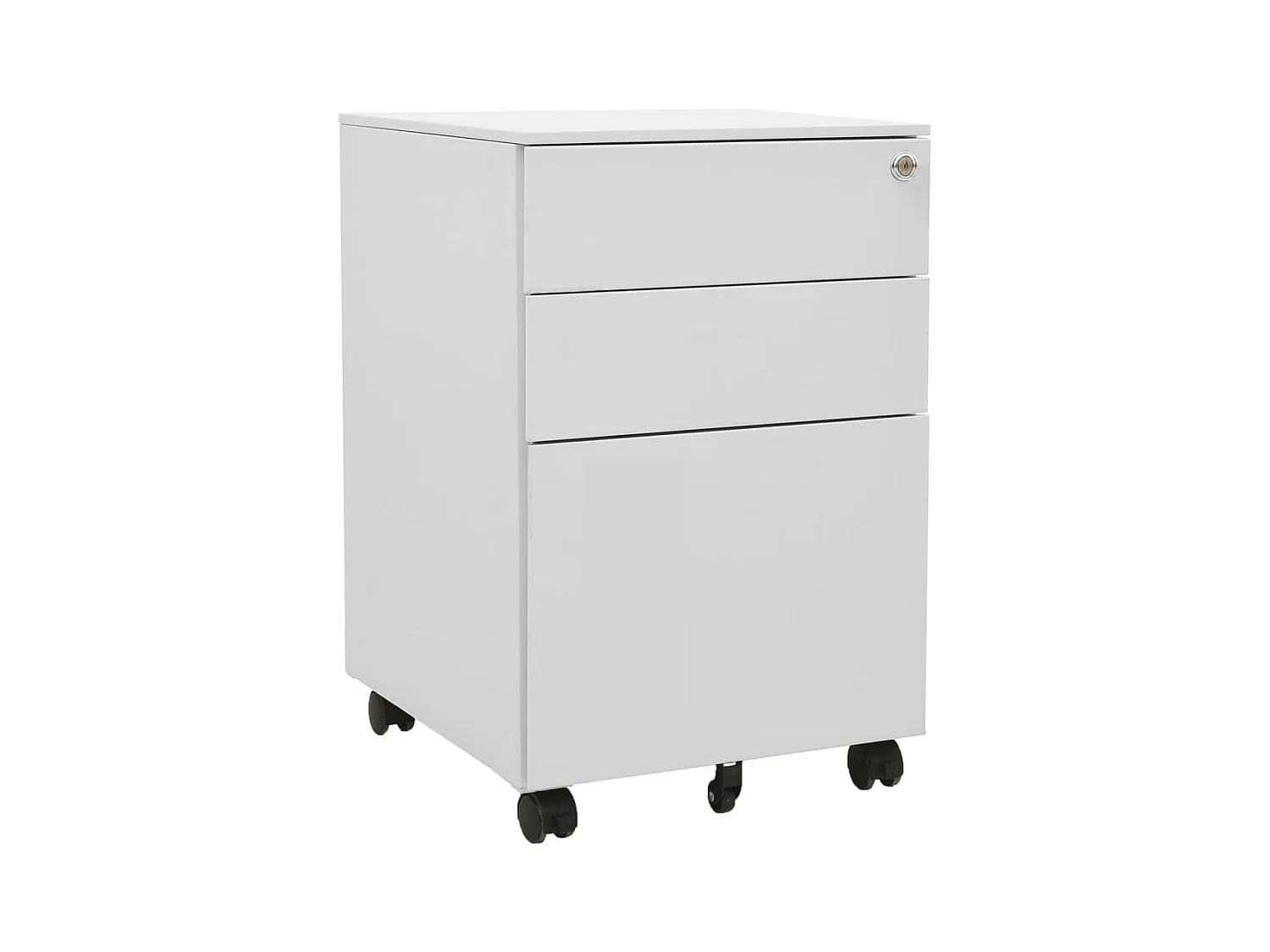 Mobiele archiefkast Lichtgrijs 39x45x60 cm Staal