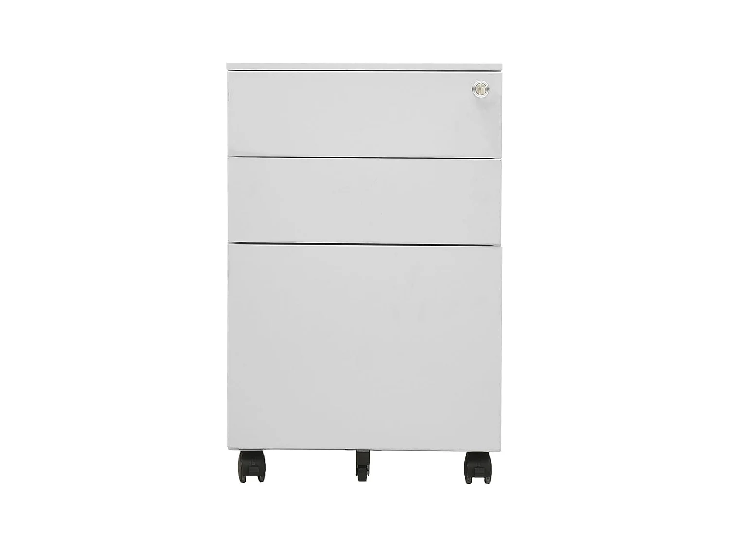 Mobiele archiefkast Lichtgrijs 39x45x60 cm Staal