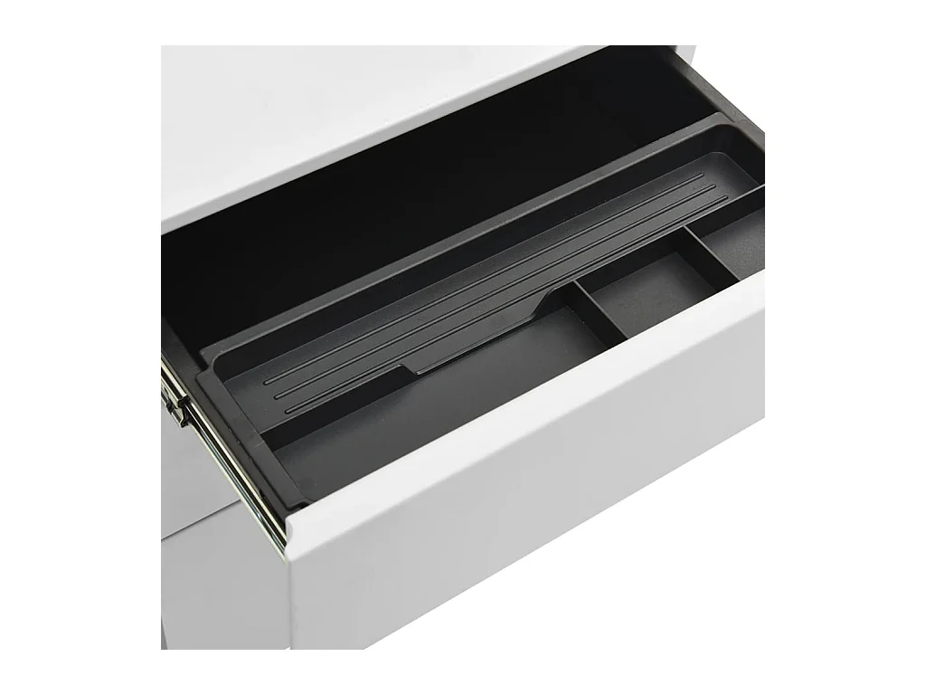 Mobiele archiefkast Lichtgrijs 39x45x60 cm Staal