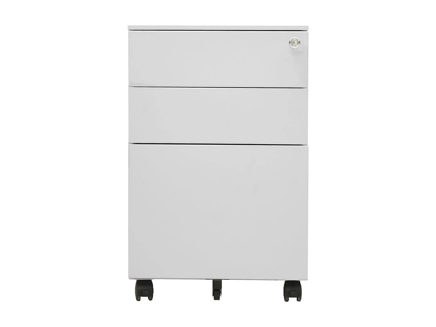 Archivador móvil Gris claro 39x45x60 cm Acero