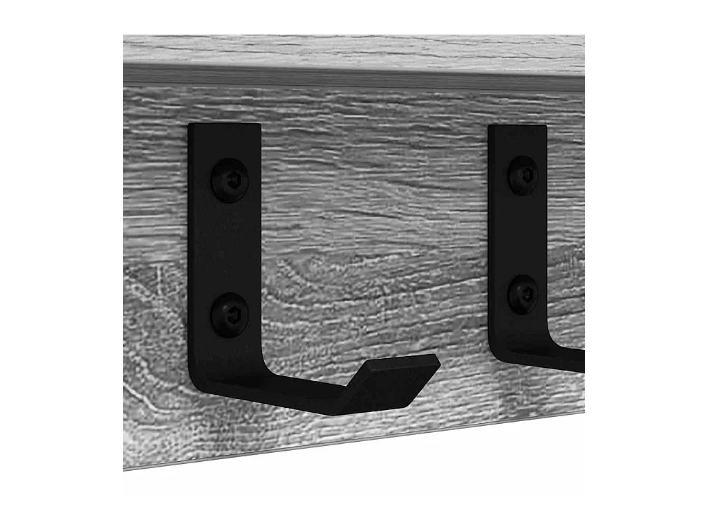 Appendiabiti da parete Sonoma grigio 80 x 10,5 x 10,5 cm