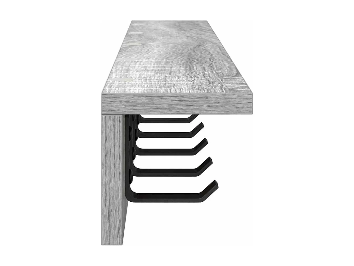 Porte-manteau mural Sonoma gris 80 x 10.5 x 10.5 cm