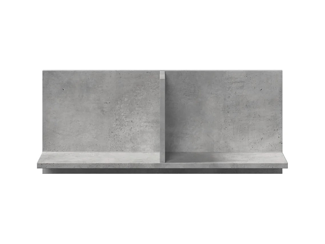 Wandkast 70x16,5x30 betongrijs cm bewerkt hout